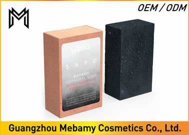 Mild Organic Handmade Soap Bar Black Bamboo Charcoal Cleans Tanpa Pengeringan