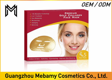 Hydrating 24K Gold Bio Collagen Masker Wajah 98% Tingkat Penyerapan Untuk Kulit Kering