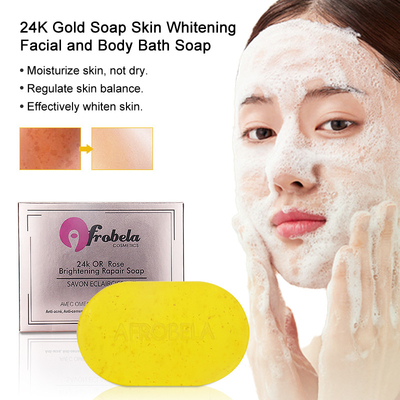 135g Glutathione 24k Gold Soap Untuk Pencahayaan Pemutih Wajah