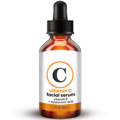 Serum Vitamin C OEM Terbaik untuk Wajah, Anti Penuaan dengan Asam Hyaluronic, Vitamin E