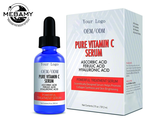 Pure Vitamin C Serum Asam Ferulic Serum Asam Hyaluronic Mencerahkan dan Memutihkan Nada Kulit Cahaya Youthful