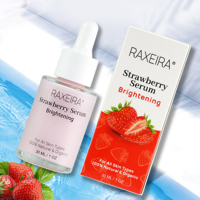 Private Label Brightening Organic Face Care Serum Strawberry Untuk Wanita