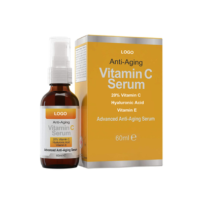 OEM Private Label Vitamin C Serum Untuk Pemutih Kulit Wajah Serum Anti Penuaan Lanjut